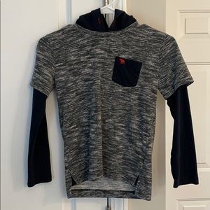 Boy’s Abercrombie 7/8 Hooded Long Sleeve Tee
